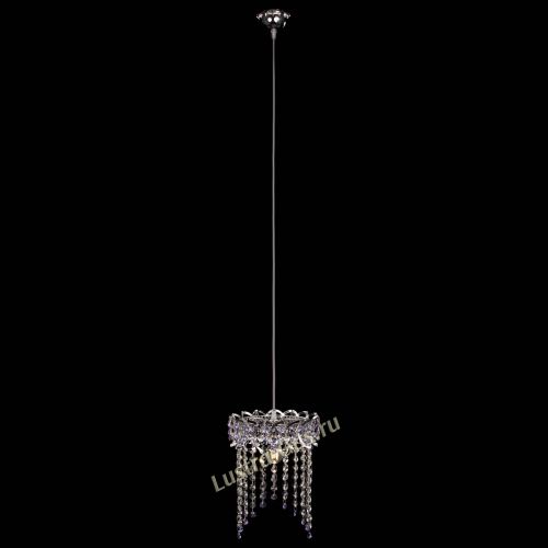 Барная люстра Астра №1 оптикон Фиолетовая в Химках Гусь Хрустальный