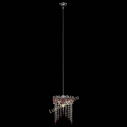 Барная люстра Астра №1 оптикон Красная в Химках Гусь Хрустальный