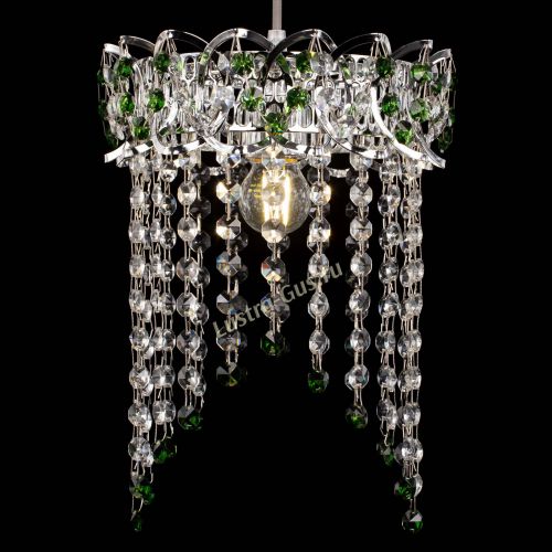 Барная люстра Астра №1 оптикон Зеленая в Химках Гусь Хрустальный