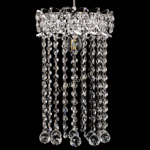 Барная люстра Астра №1 шар 30 длинная в Химках Гусь Хрустальный