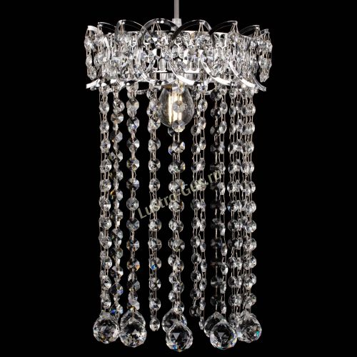 Барная люстра Астра №1 шар 30 длинная в Химках Гусь Хрустальный