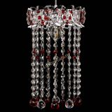 Барная люстра Астра №1 шар 30 длинная Красная в Химках