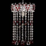 Барная люстра Астра №1 шар 30 длинная Красная в Химках