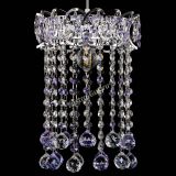 Барная люстра Астра №1 шар 30 фиолетовая в Химках Барная люстра Астра №1 шар 30 фиолетовая в Химках