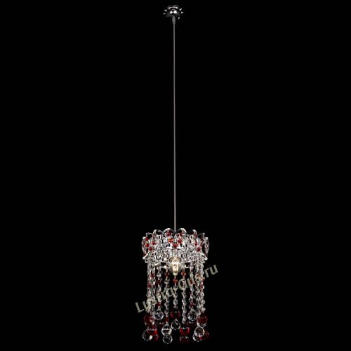 Барная люстра Астра №1 шар 30 красная в Химках Гусь Хрустальный