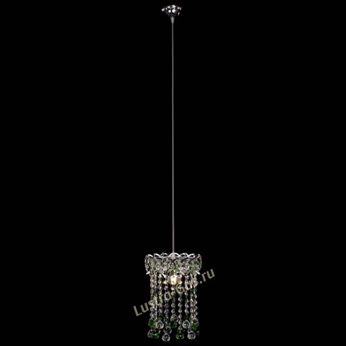 Барная люстра Астра №1 шар 30 зеленая в Химках Гусь Хрустальный