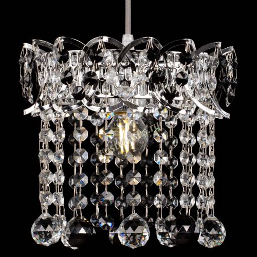 Барная люстра Астра №1 шар черная в Химках Гусь Хрустальный