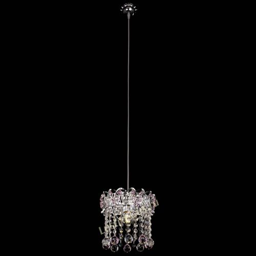 Барная люстра Астра №1 шар розовый в Химках Гусь Хрустальный