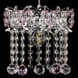 Барная люстра Астра №1 шар розовый в Химках