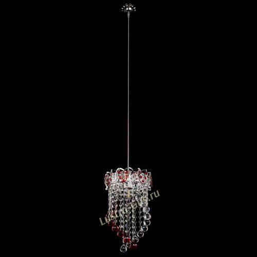 Барная люстра Астра №1 Сигма красная в Химках Гусь Хрустальный