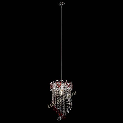 Барная люстра Астра №1 Сигма красная в Химках Гусь Хрустальный