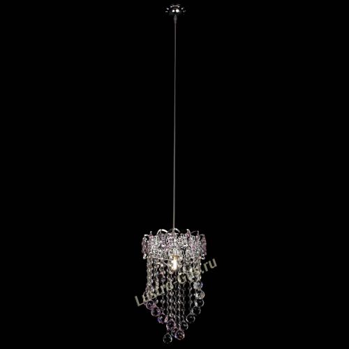 Барная люстра Астра №1 Сигма розовая в Химках Гусь Хрустальный