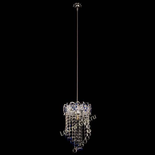 Барная люстра Астра №1 Сигма синяя в Химках Гусь Хрустальный