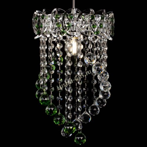 Барная люстра Астра №1 Сигма зеленая в Химках Гусь Хрустальный