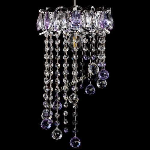 Барная люстра Астра №1 винтаж Фиолетовая в Химках Гусь Хрустальный