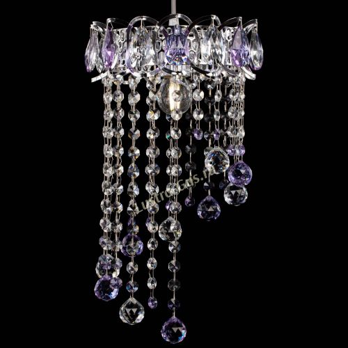 Барная люстра Астра №1 винтаж Фиолетовая в Химках Гусь Хрустальный
