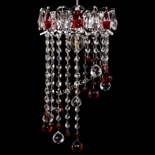 Барная люстра Астра №1 винтаж Красная в Химках Гусь Хрустальный