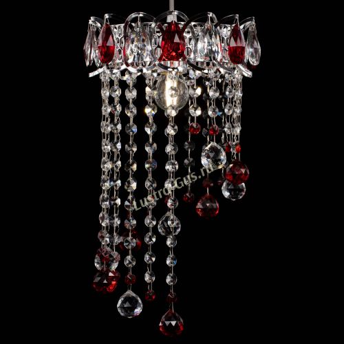 Барная люстра Астра №1 винтаж Красная в Химках Гусь Хрустальный