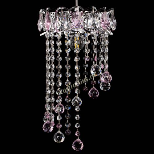 Барная люстра Астра №1 винтаж Розовая в Химках Гусь Хрустальный