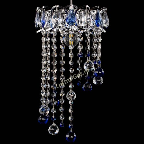 Барная люстра Астра №1 винтаж Синяя в Химках Гусь Хрустальный