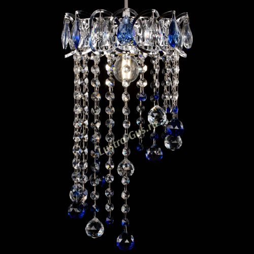 Барная люстра Астра №1 винтаж Синяя в Химках Гусь Хрустальный