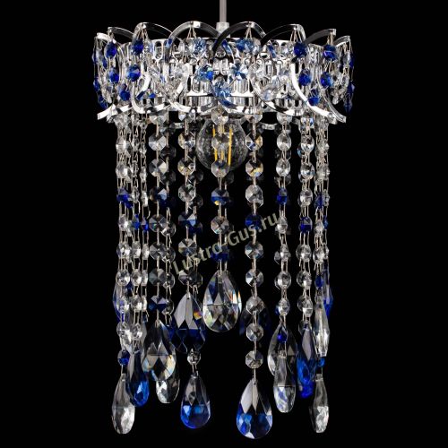 Барная люстра Астра №1 журавлик Синяя в Химках Гусь Хрустальный