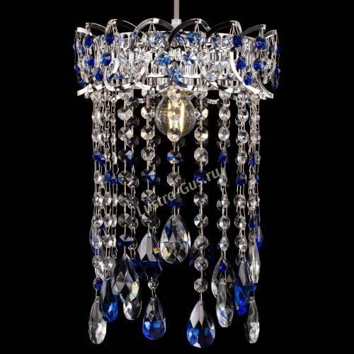 Барная люстра Астра №1 журавлик Синяя в Химках Гусь Хрустальный