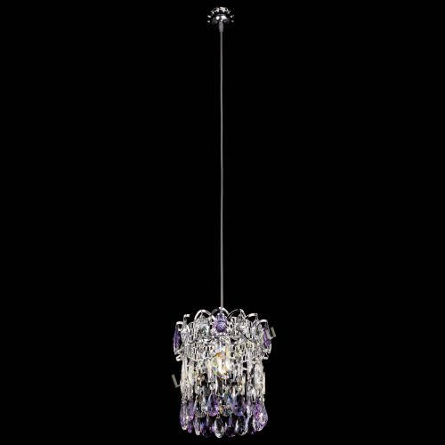 Барная люстра Астра №1 фиолетовая в Химках Гусь Хрустальный