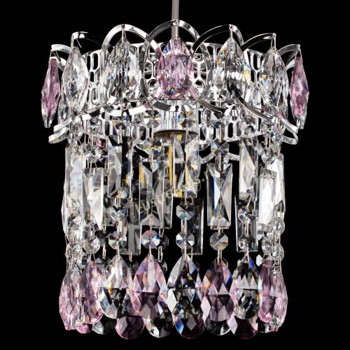 Барная люстра Астра №1 розовая в Химках Гусь Хрустальный