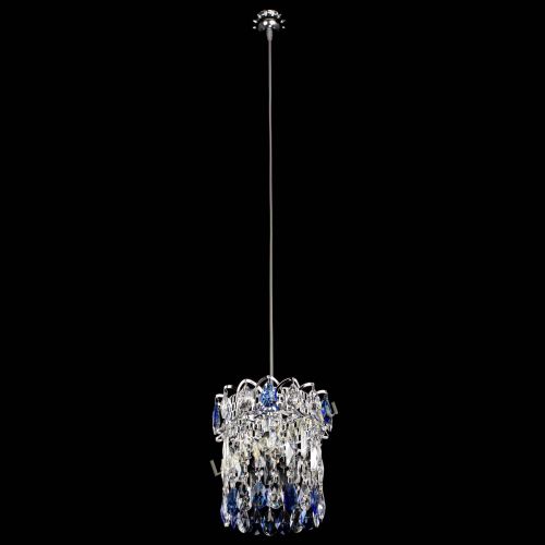 Барная люстра Астра №1 синяя в Химках Гусь Хрустальный