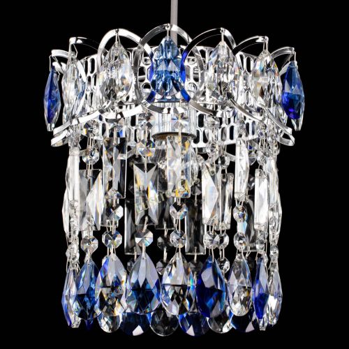 Барная люстра Астра №1 синяя в Химках Гусь Хрустальный