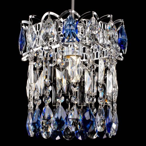 Барная люстра Астра №1 синяя в Химках Гусь Хрустальный
