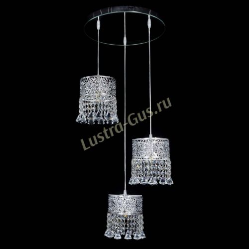 Барная люстра Восток №3 с зеркалом в Химках Гусь Хрустальный