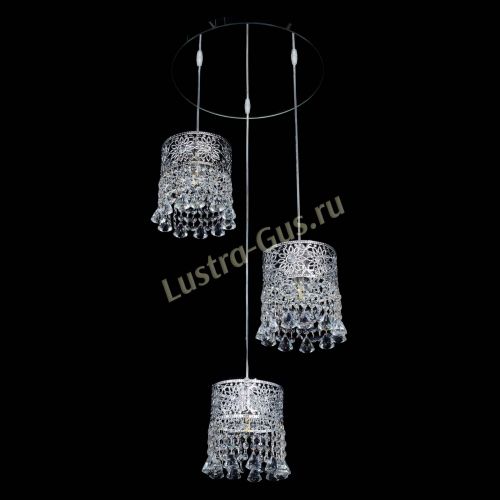Барная люстра Восток №3 с зеркалом в Химках Гусь Хрустальный