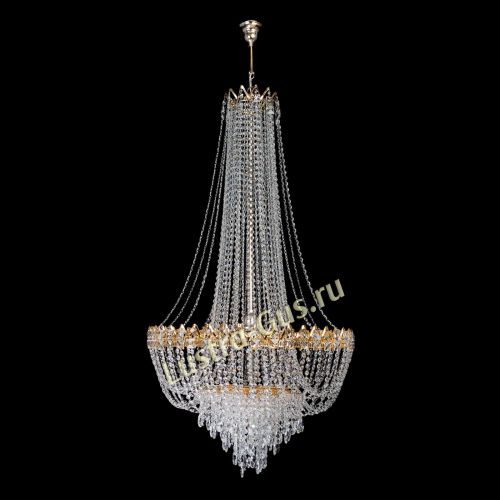 Люстра Екатерина большая с подвесом в Химках Гусь Хрустальный