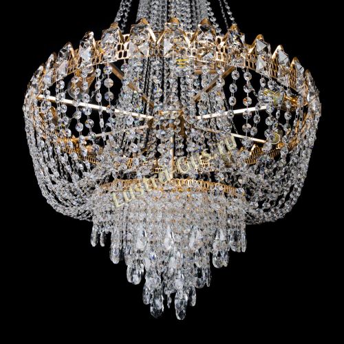 Люстра Екатерина большая с подвесом в Химках Гусь Хрустальный