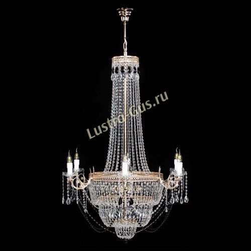 Люстра Елизавета Венеция черная в Химках Гусь Хрустальный