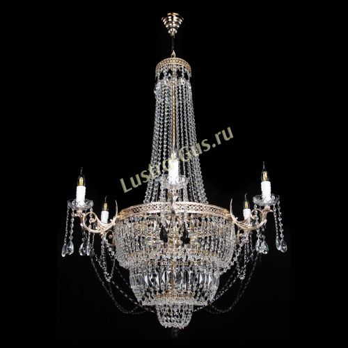 Люстра Елизавета Венеция черная в Химках Гусь Хрустальный