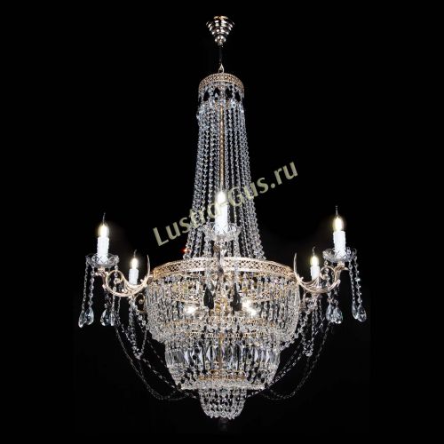 Люстра Елизавета Венеция черная в Химках Гусь Хрустальный