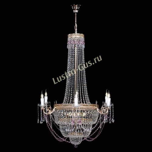 Люстра Елизавета Венеция розовая в Химках Гусь Хрустальный