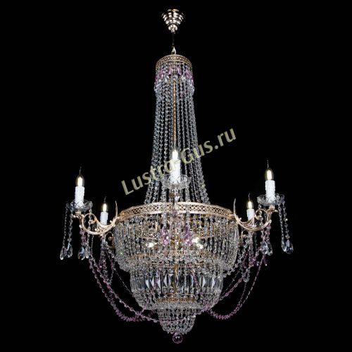 Люстра Елизавета Венеция розовая в Химках Гусь Хрустальный