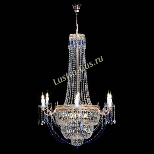 Люстра Елизавета Венеция синяя в Химках Гусь Хрустальный