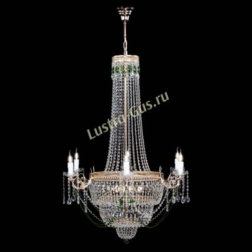 Люстра Елизавета Венеция зеленая в Химках Гусь Хрустальный