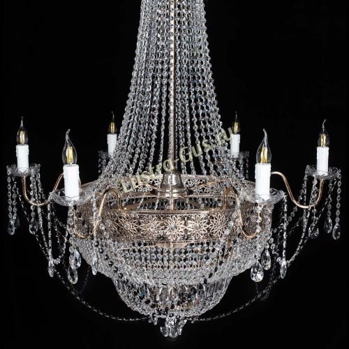 Люстра Елизавета Восток черная в Химках Гусь Хрустальный