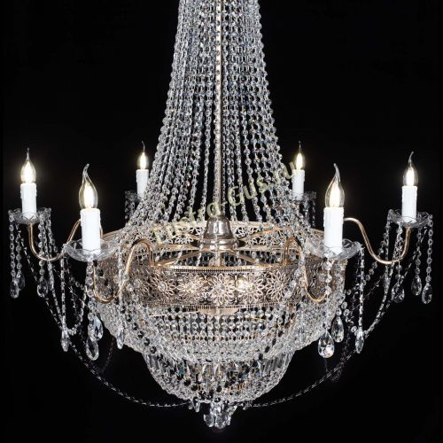 Люстра Елизавета Восток черная в Химках Гусь Хрустальный