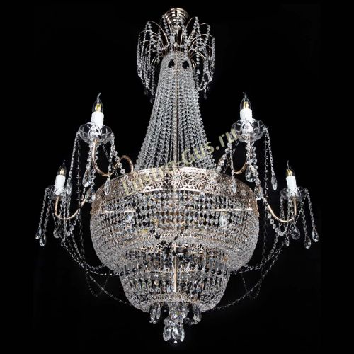 Люстра Елизавета Восток черная в Химках Гусь Хрустальный