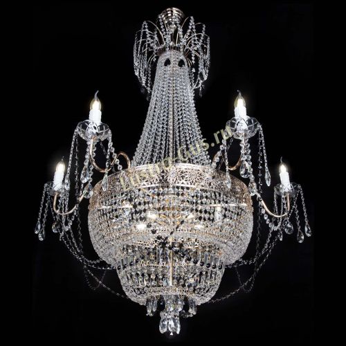 Люстра Елизавета Восток черная в Химках Гусь Хрустальный