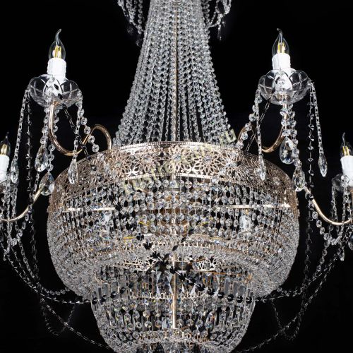 Люстра Елизавета Восток черная в Химках Гусь Хрустальный