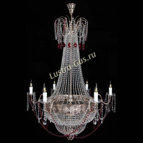 Люстра Елизавета Восток красная в Химках Гусь Хрустальный