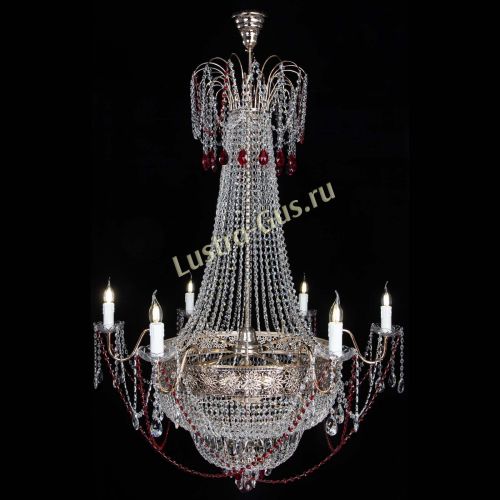 Люстра Елизавета Восток красная в Химках Гусь Хрустальный